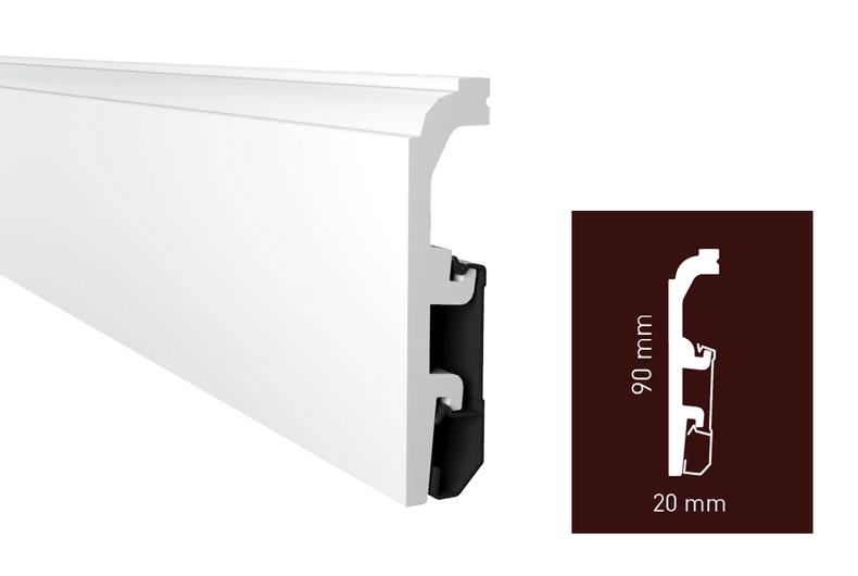 Плинтус Arbiton VEGA P0910 Белый