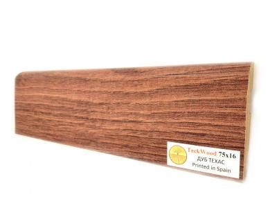 Плинтус МДФ TECKWOOD прямой Дуб Техас 75х16х2150