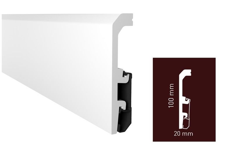 Плинтус Arbiton VEGA P1020 Белый